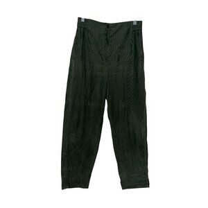 COS Olive Green Corduroy Elastic Waist Trousers Size 4 Casual Fit Womens Pants